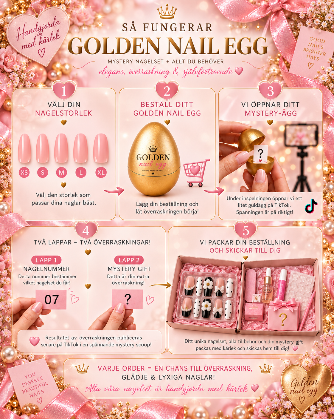 Golden Nail Egg – Mystery Press-On Nails